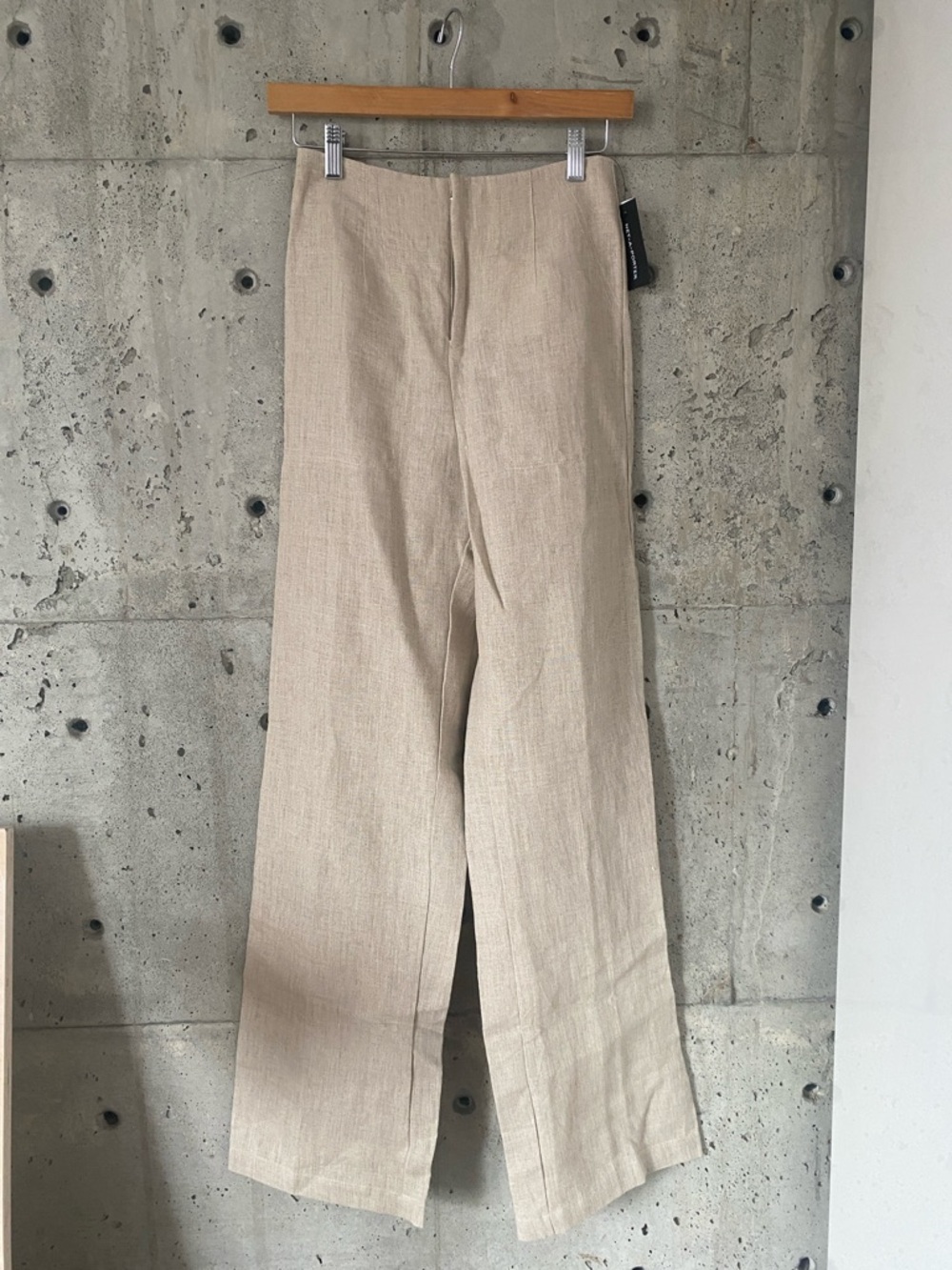 Faithfull the Brand Natural Beige Linen Pants